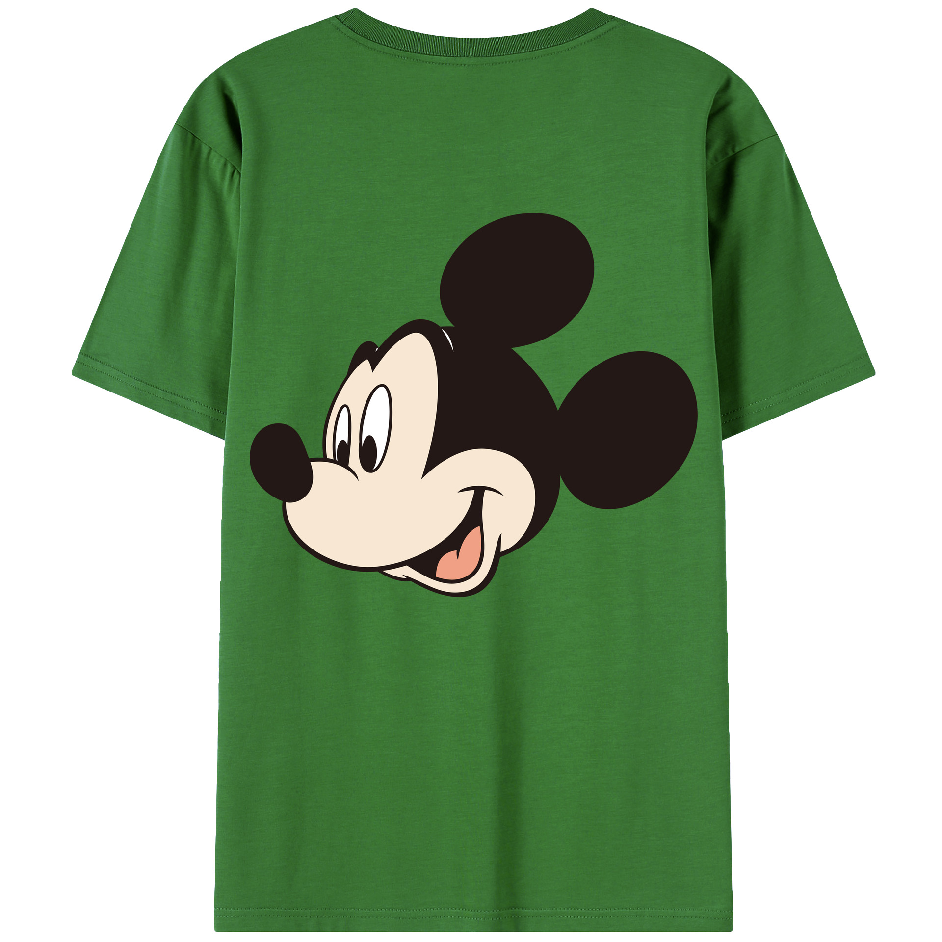（画像用） ミッキーマウス Mickey Mouse レディース半袖Tシャツ(バックプリント)